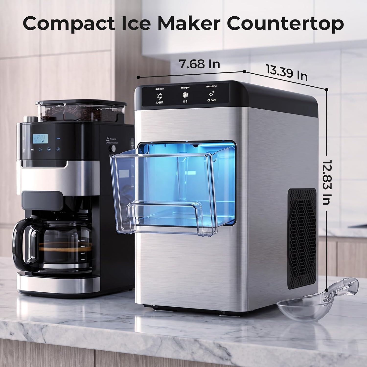 Thumbnail 6 de Electactic CB24M-C Nugget Ice Maker, Stainless Steel, 35 lb/Day