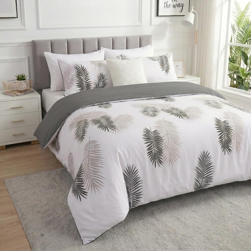 Detalle de Imperial Rooms King Size Leaf Duvet Cover Set