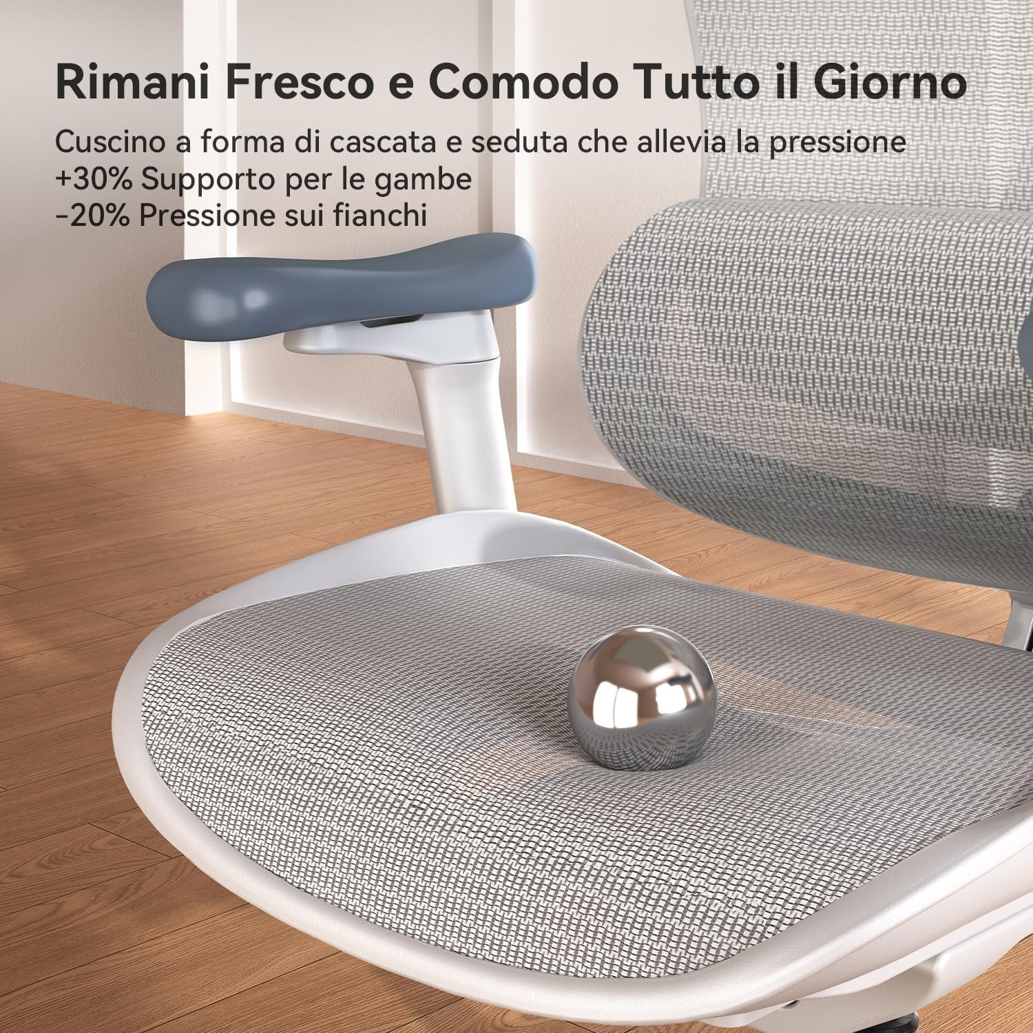 Thumbnail 6 de SIHOO Doro C300 – Sedia ergonomica da ufficio con braccioli 3D e supporto lombare auto-adattivo
