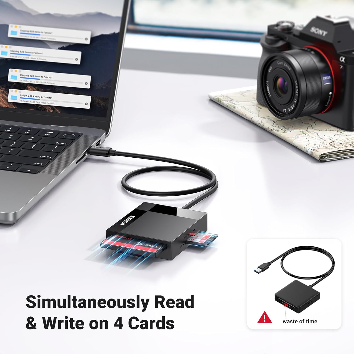 Thumbnail 3 de UGREEN SD Card Reader 4‑IN‑1 USB C