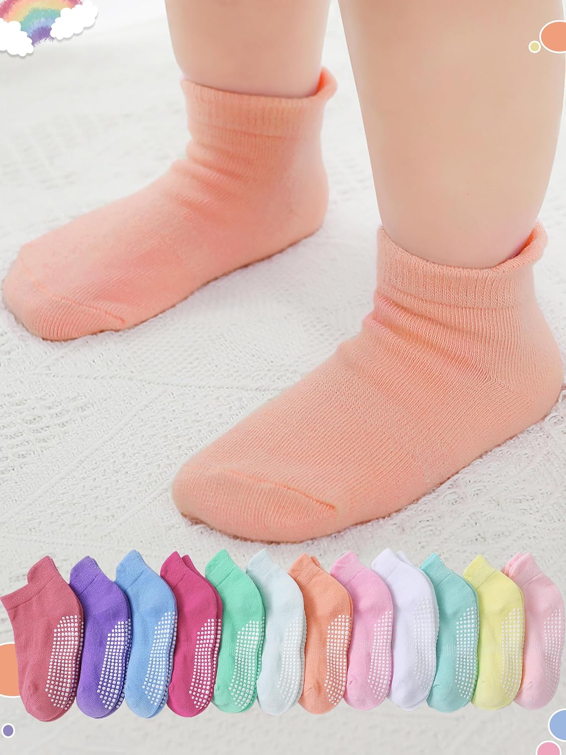 Detalle 2 de Aroveea Baby Toddler Socks 12 Pack