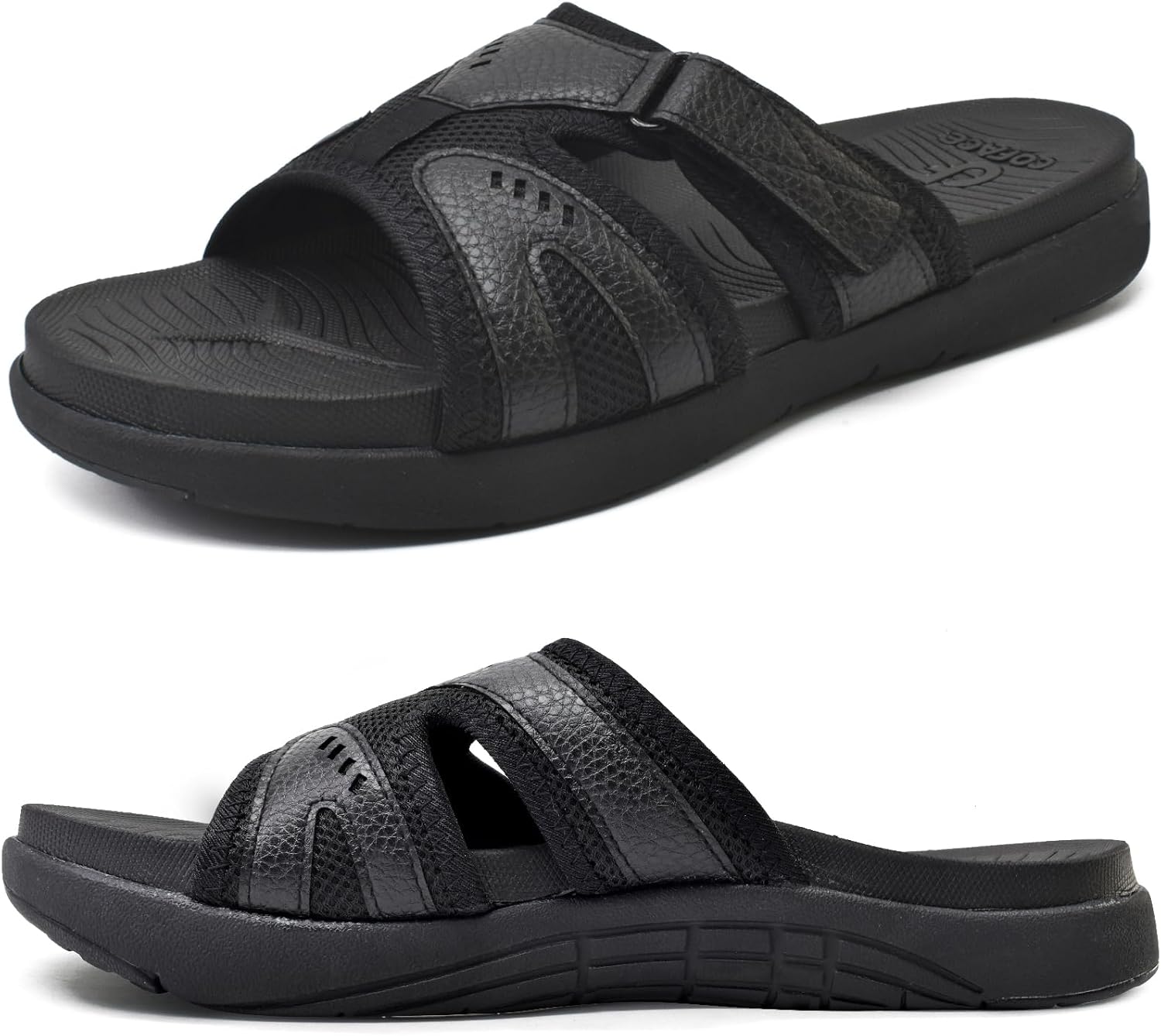Detalle de COFACE Men's Sport Recovery Sandals with Plantar Fasciitis Support
