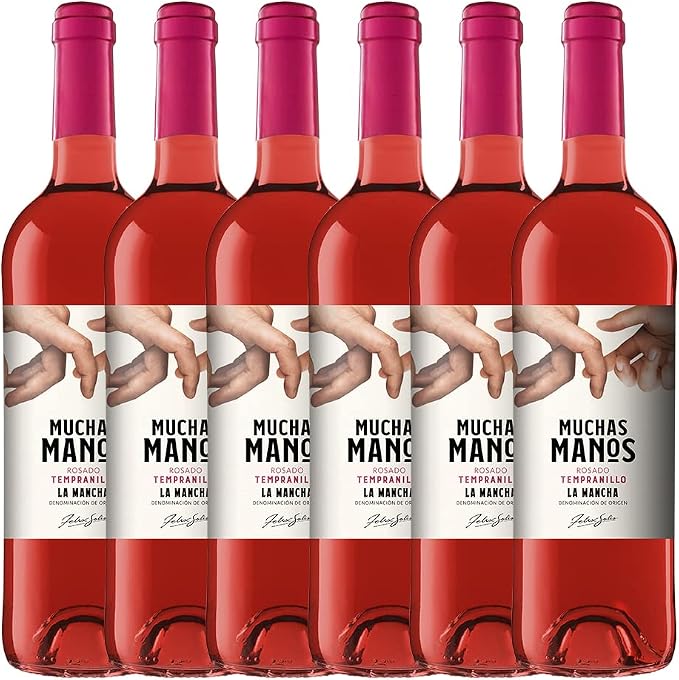 Detalle de Muchas Manos Rosado, Pack 6x750ml 🍷