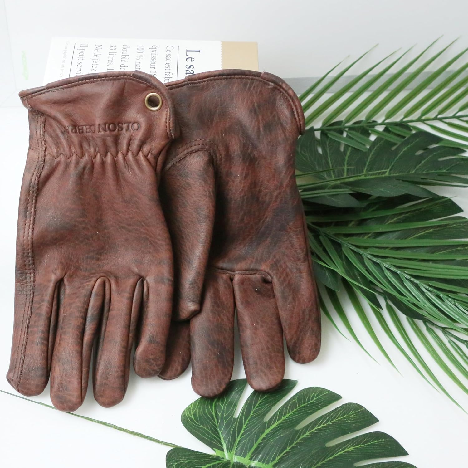 Detalle de OLSON DEEPAK cowhide work gloves Large