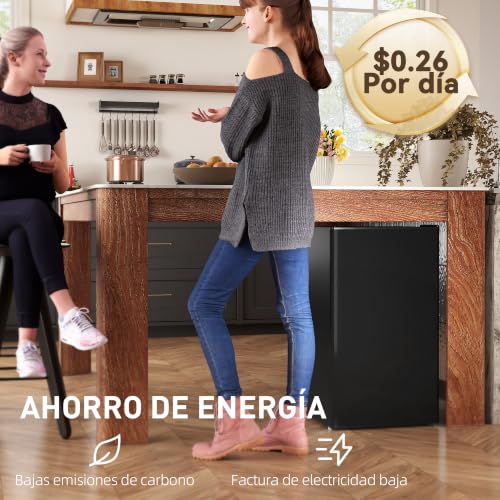 Thumbnail 7 de HOMCOM Nevera Pequeña 91 L con Congelador Silenciosa – Negro