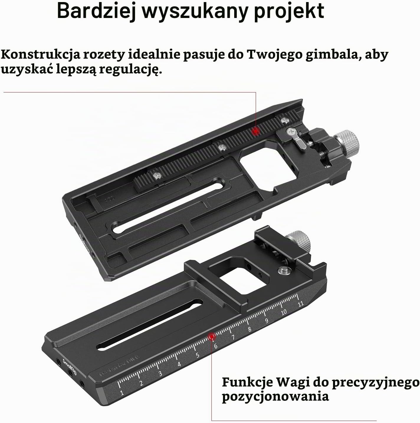 Detalle 2 de SMALLRIG 3061 – adapter płytki szybkiego zwalniania Arca-Swiss