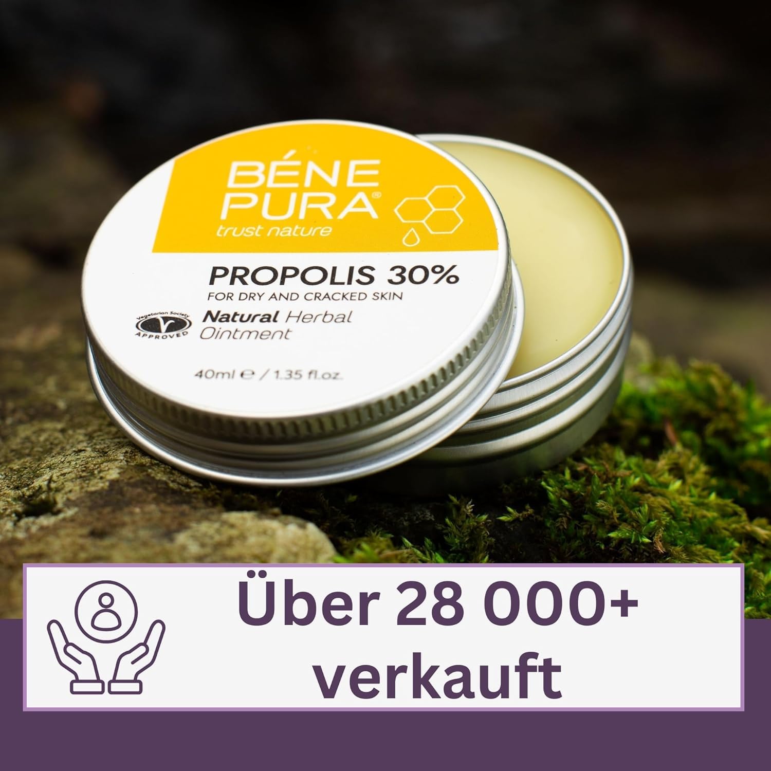 Detalle 1 de Bene Pura Propolis Salbe 30% für trockene Haut 40 ml