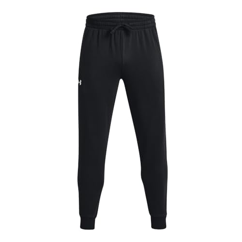 Thumbnail 7 de Under Armour Rival Fleece Joggers para hombre – Negro/Blanco, talla LG