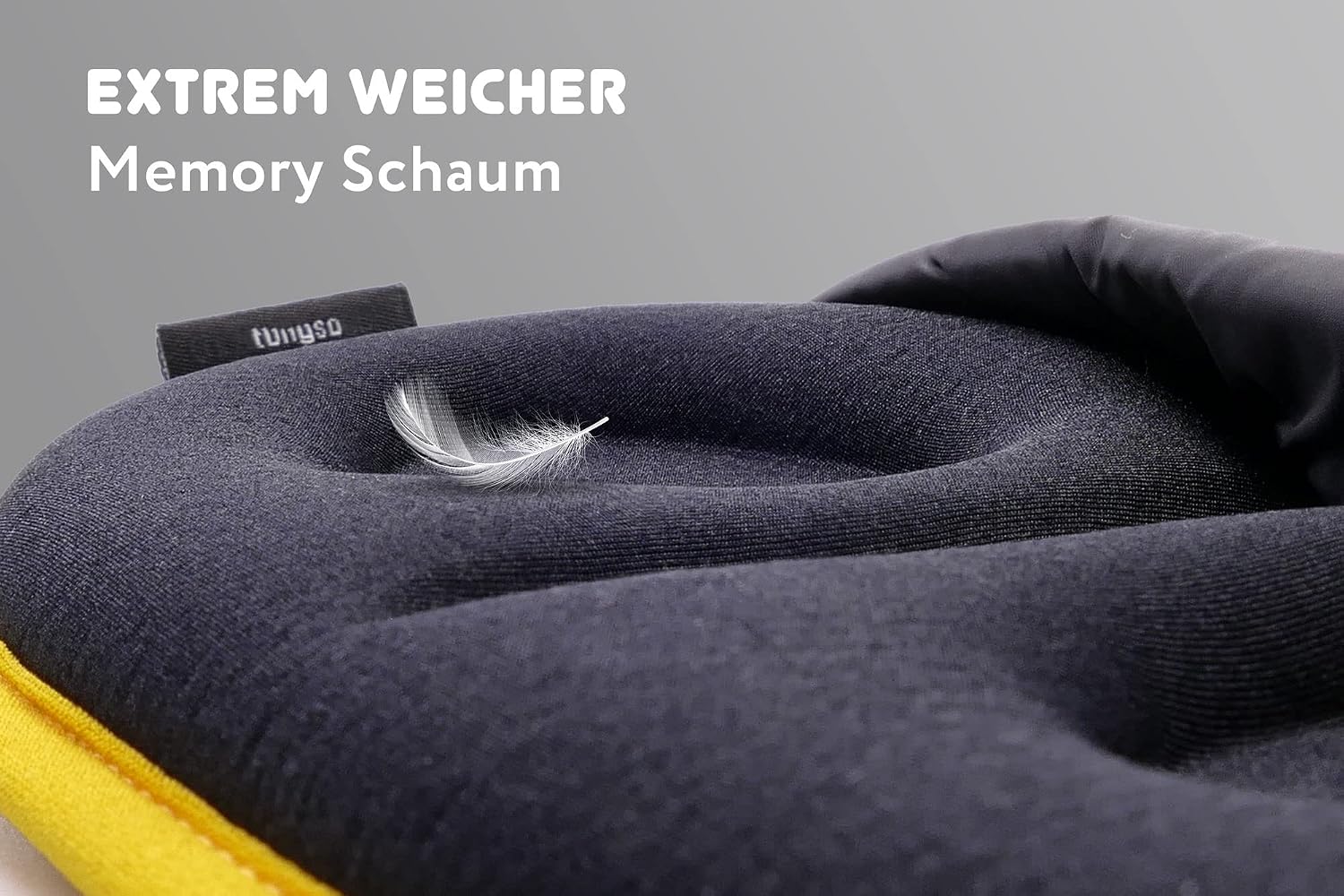 Thumbnail 2 de NUYX Maschera per il sonno 3D con memory foam e oscuranti | occhi senza pressione, nero eclipse
