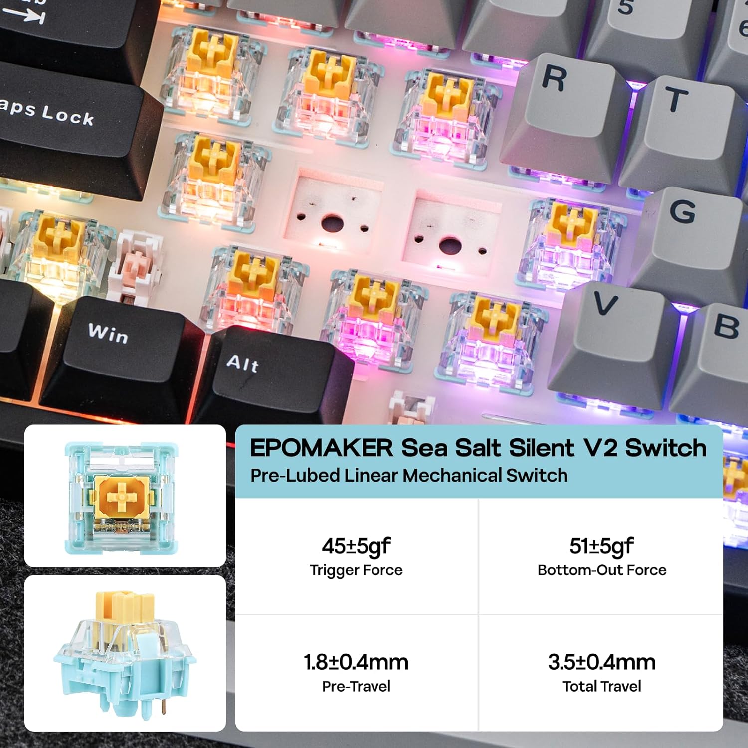 Thumbnail 5 de EPOMAKER TH108 PRO mechanical keyboard 10000 mAh 🔌