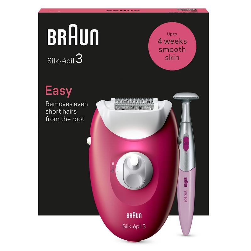 Detalle 2 de Braun Silk-épil 3 3-202: depiladora de 20 pinzas con masaje y luz LED