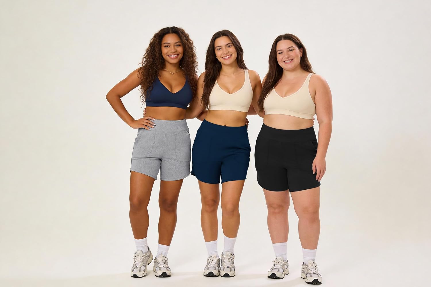 Thumbnail 4 de Demegimi Women's Cycling Shorts with Pockets – High Waisted, Non See-Through, for Gym, Running and Yoga