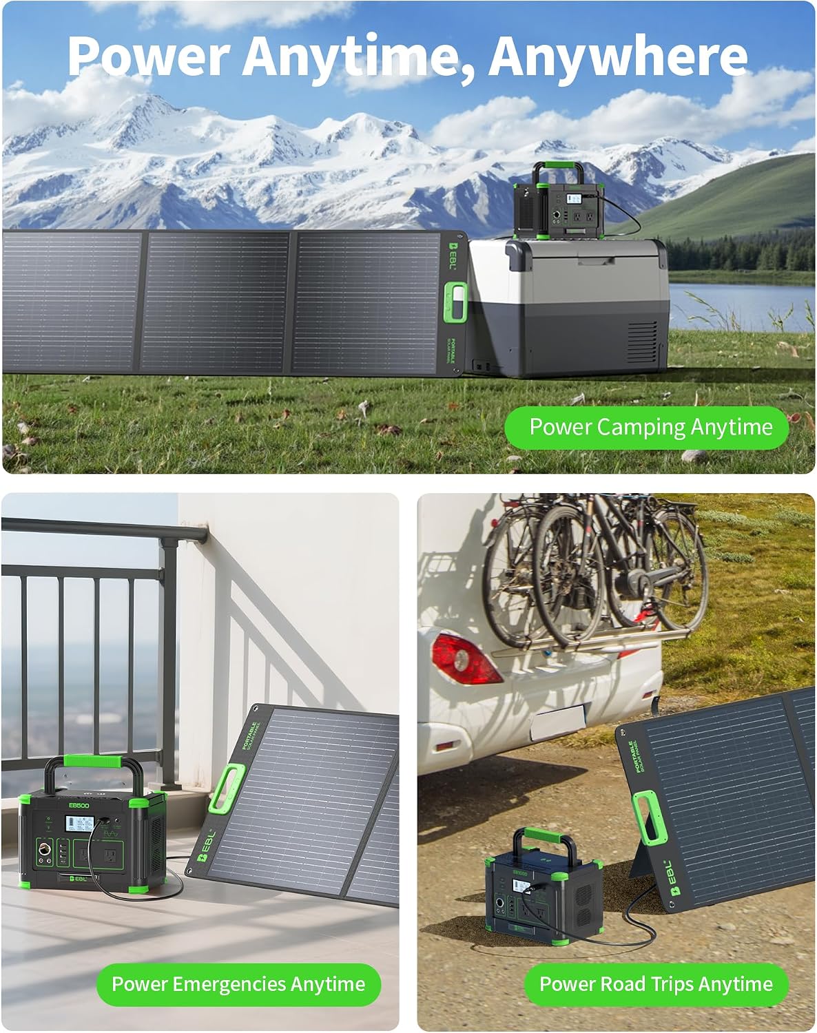 Thumbnail 6 de EBL 200W Portable Solar Panel for Power Station
