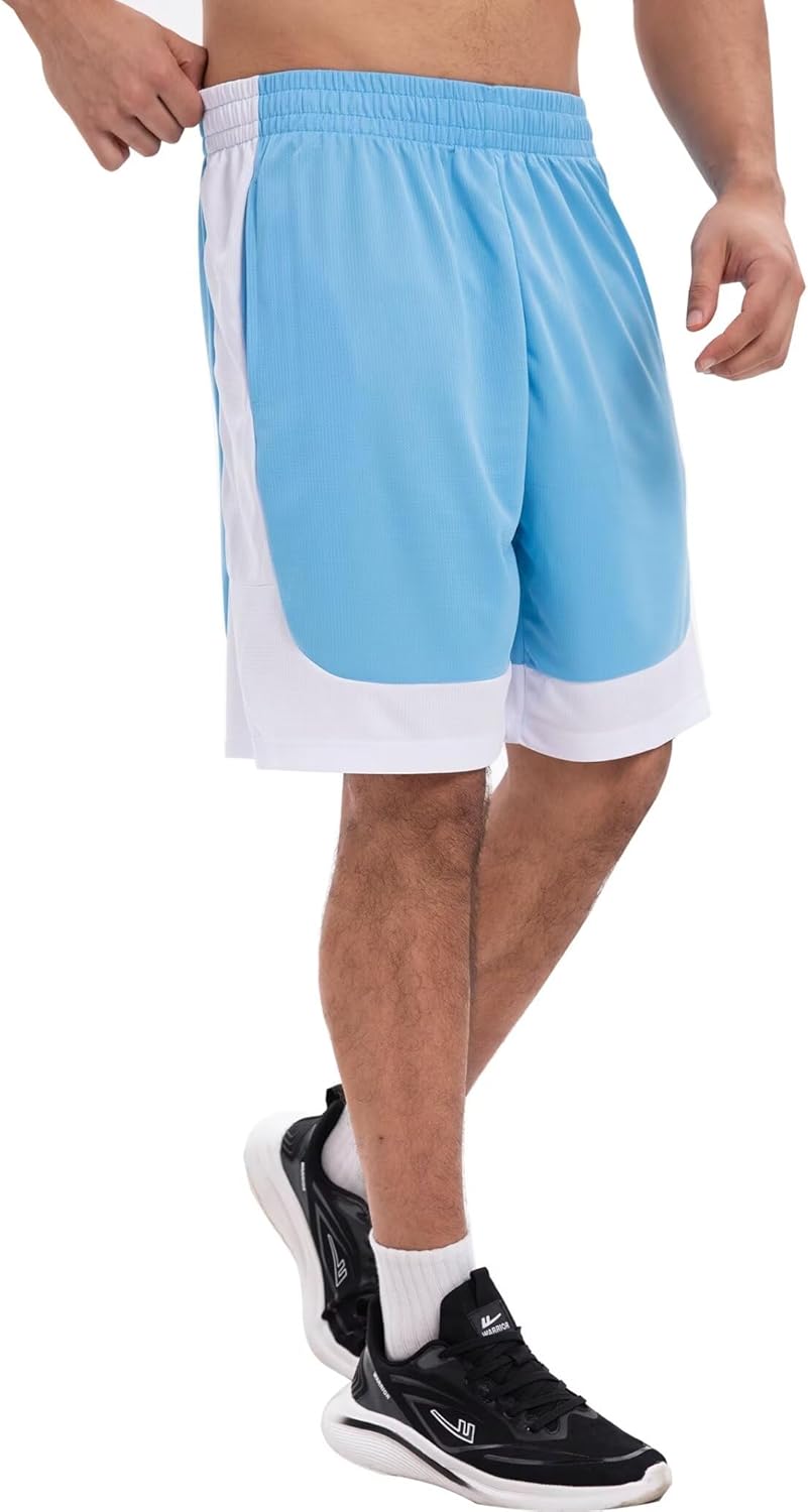 Detalle de OYGSieg 6-Pack Mesh Athletic Basketball Shorts with Pockets (Quick-Dry Workout & Running Shorts)