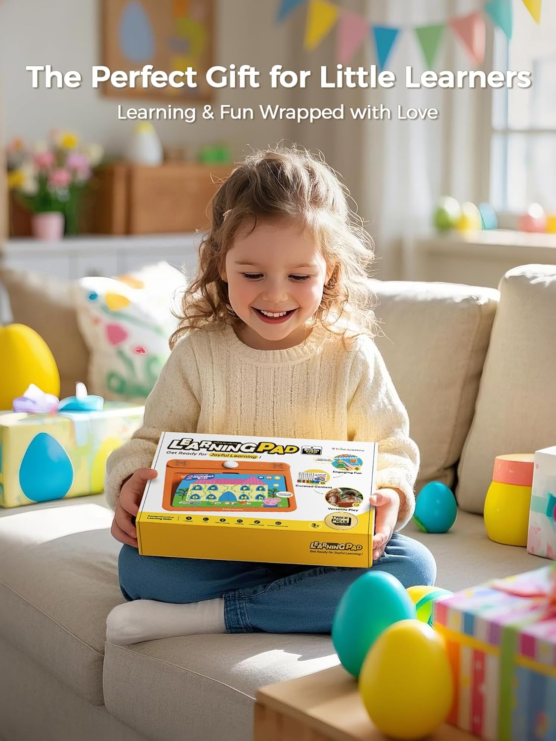 Thumbnail 6 de Think Academy Learning Pad – Screen-Free Tablet with Flash Cards for Alphabet, Numbers, Early Math, Logic, Nature & Daily Life (Ages 3–5)