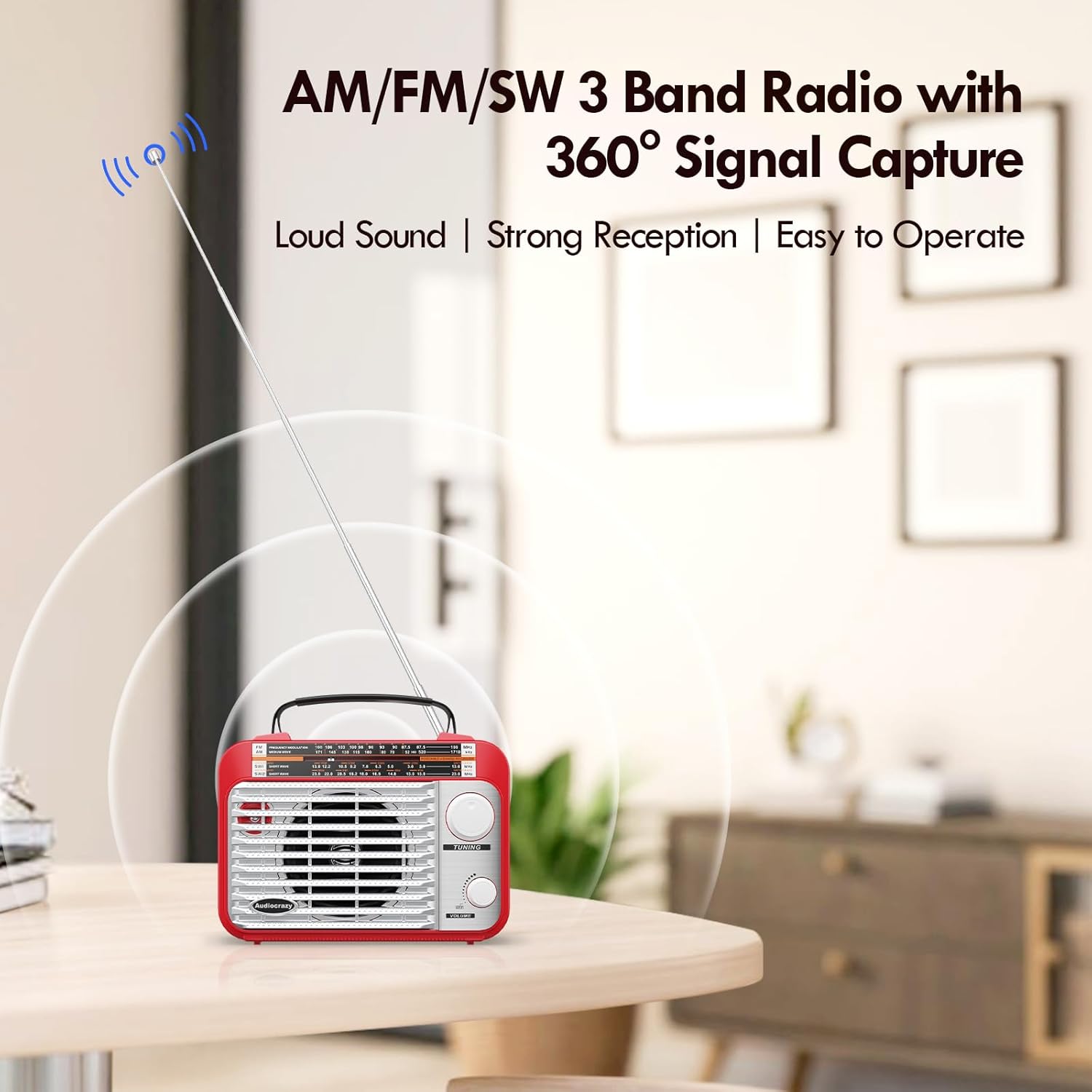 Detalle 2 de Audiocrazy Radio portatile AM/FM 1800 mAh