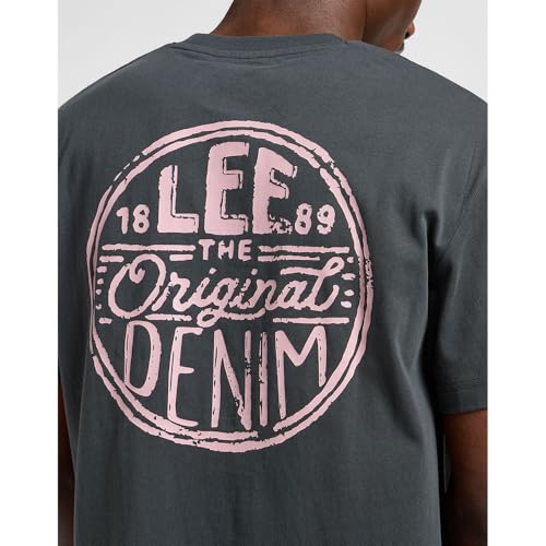Thumbnail 6 de Lee Regular Logo tee camiseta algodón 100% negro