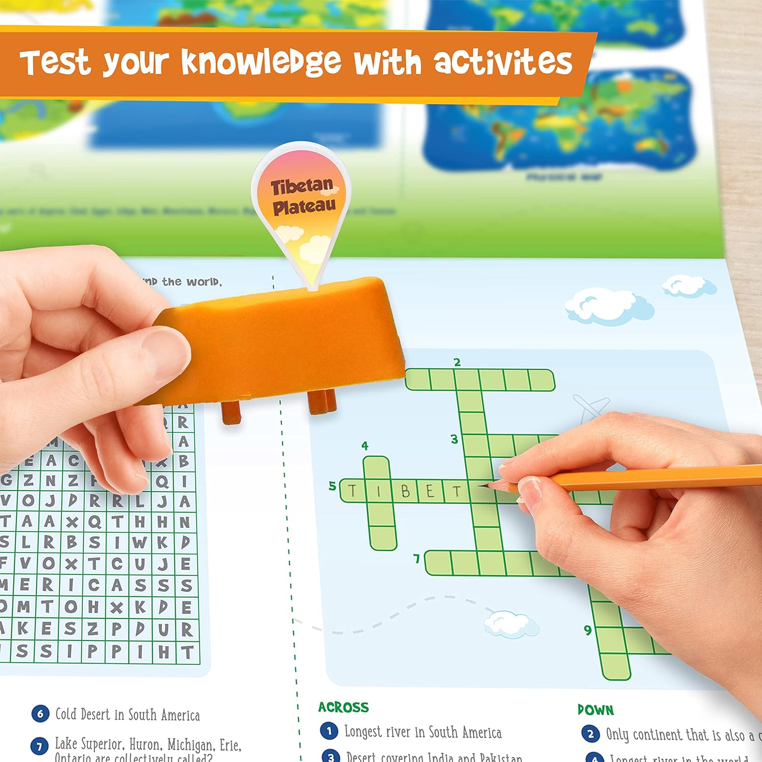 Detalle de Imagimake Geography Puzzle for Ages 8+