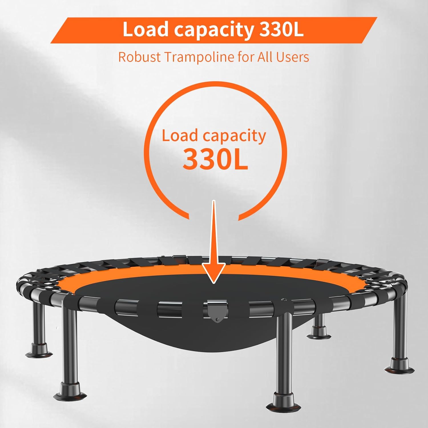 Thumbnail 5 de FitinOne 40"/48" Foldable Mini Trampoline with 330 lbs Capacity