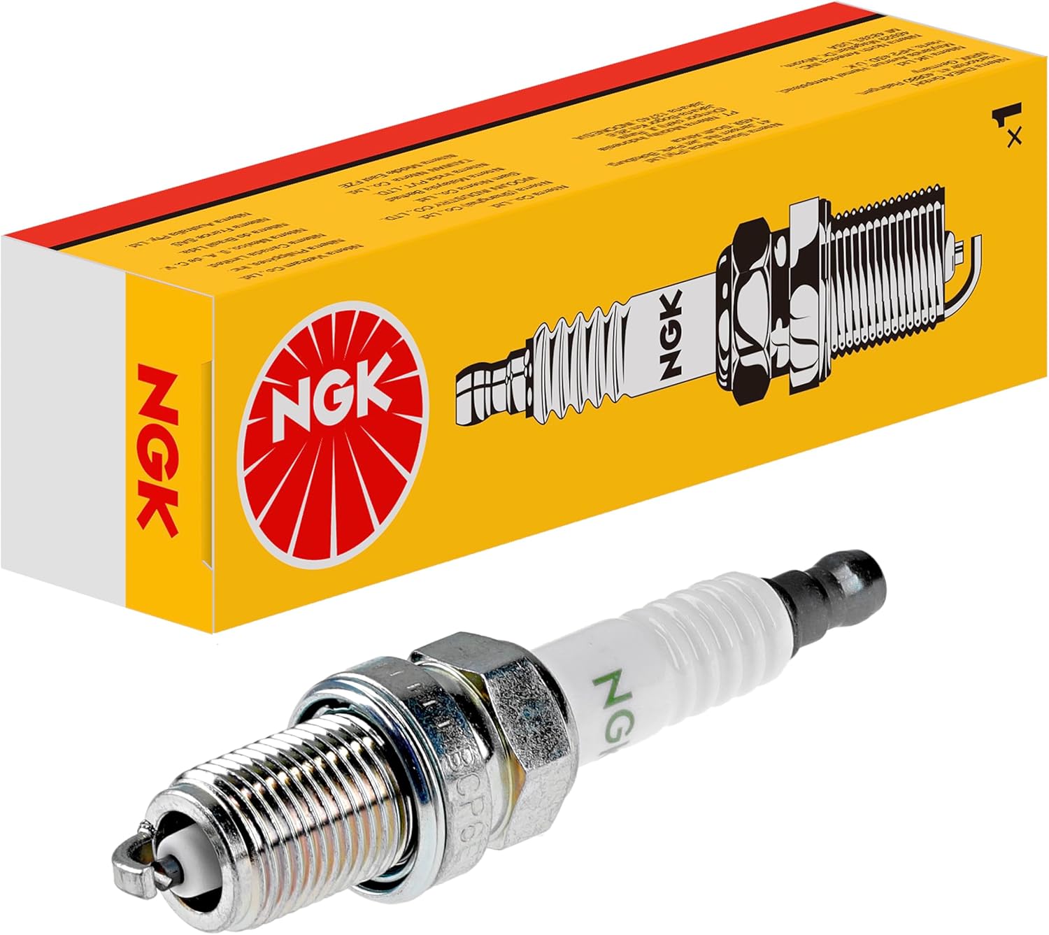 Detalle de Candela NGK CPR9EA-9 – affidabile accensione per auto e moto (Yellow Box)
