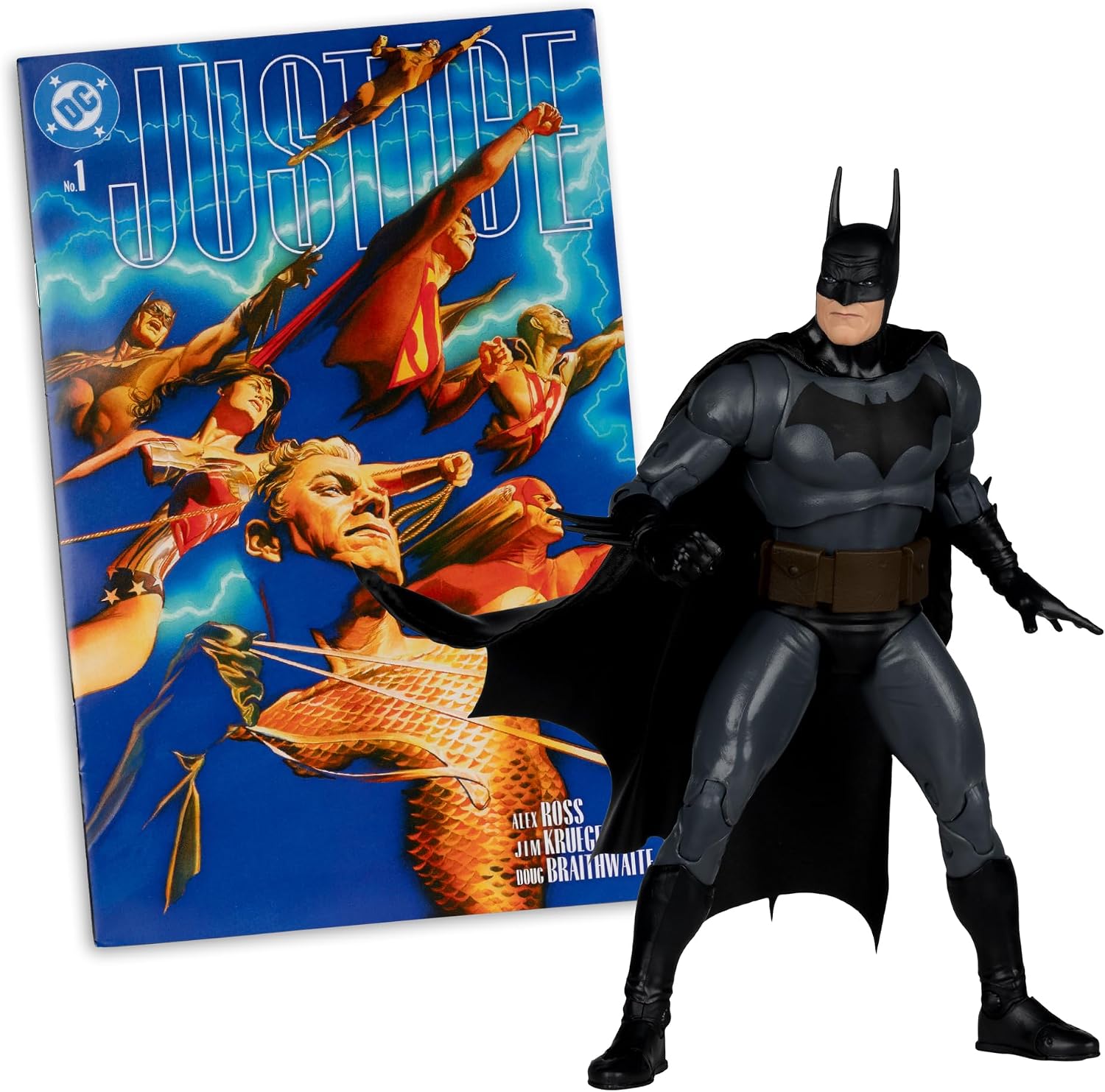 Detalle de McFarlane DC Direct Page Punchers – figurka Batmana (Sprawiedliwość), 18 cm
