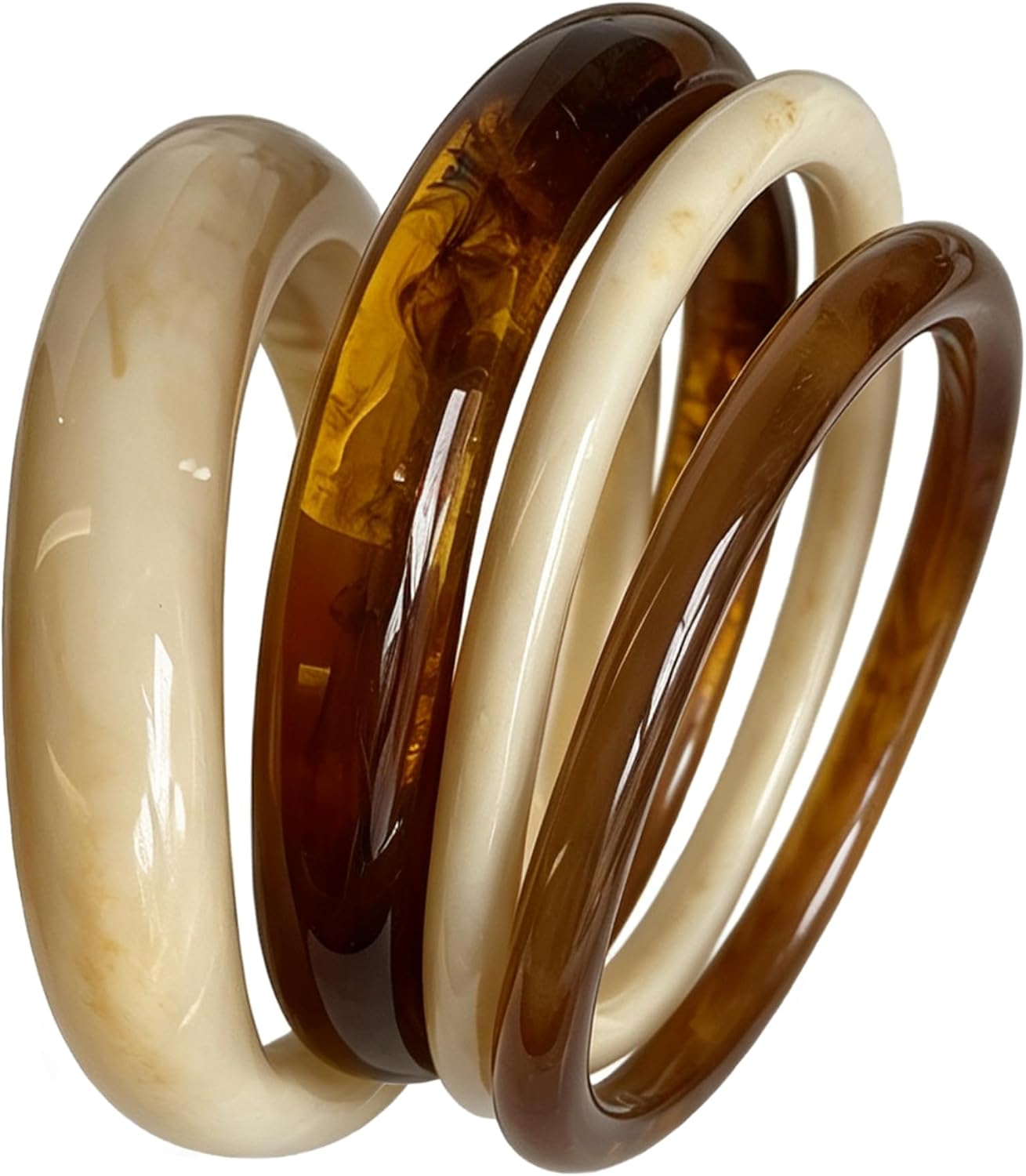 Detalle de ÌF ME Acrylic Bangle Set in Resin