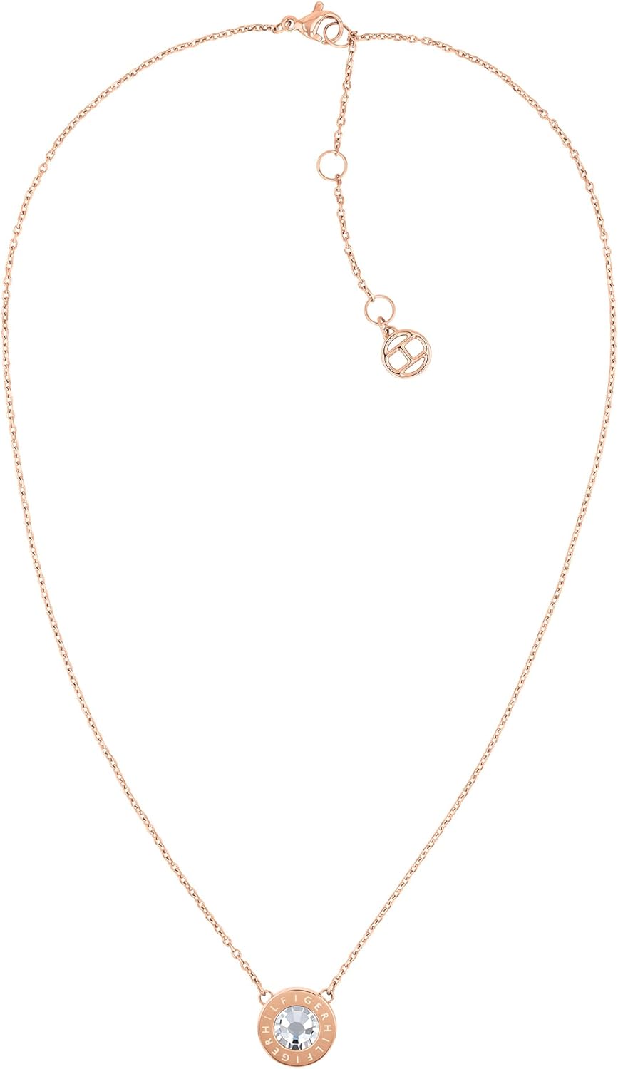 Thumbnail 5 de Tommy Hilfiger Jewelry Halskette mit Anhänger aus Edelstahl für Damen – mit Kristall