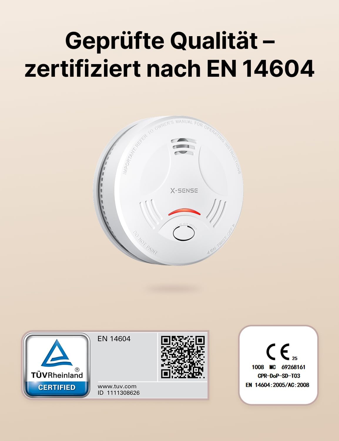 Thumbnail 1 de X-Sense SD11-MR61 Rauchmelder 6 Stück 🏠