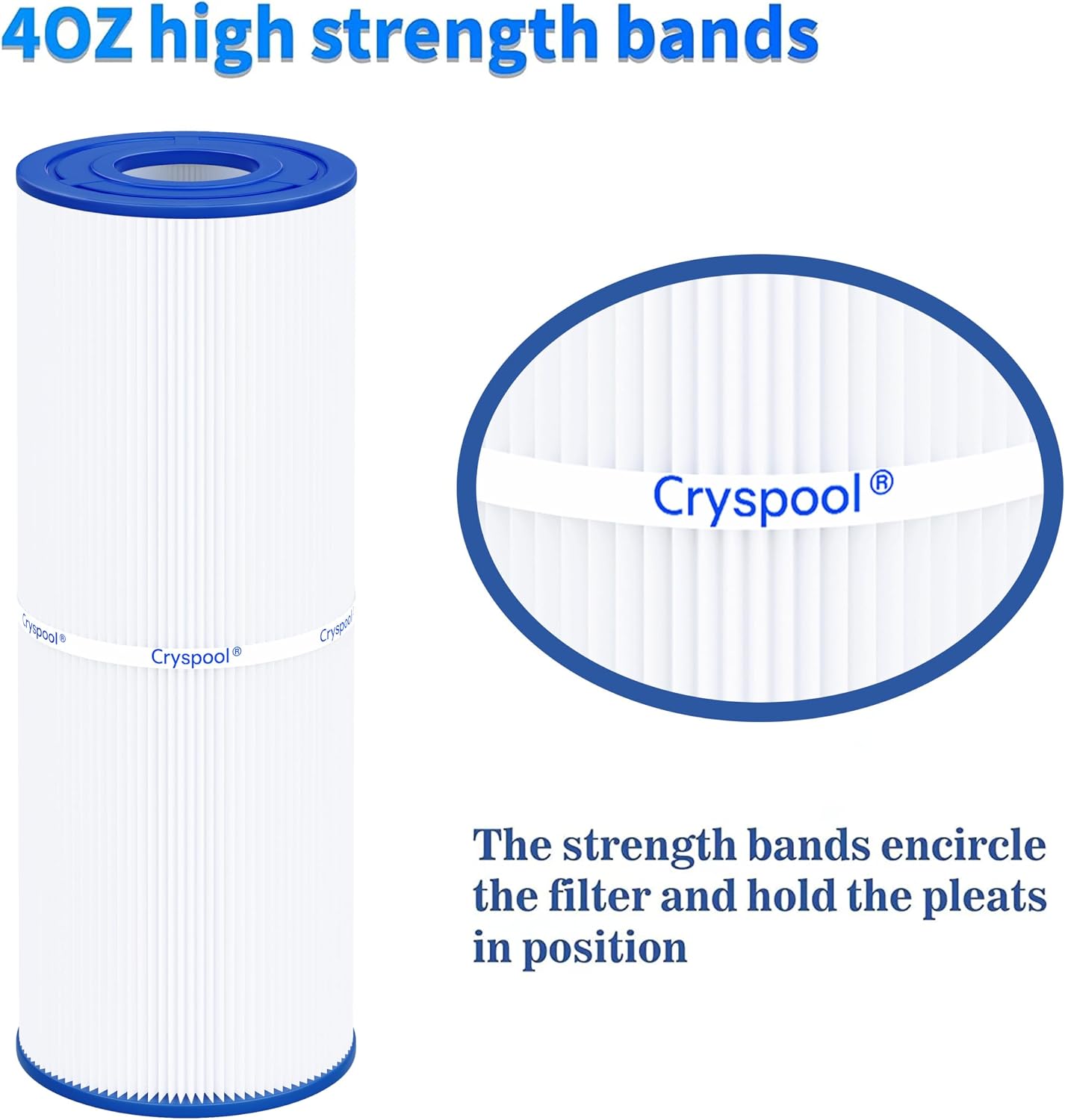 Thumbnail 5 de Cryspool CP-04072 Spa Filter Cartridge, 25 sq. ft., 2-Pack