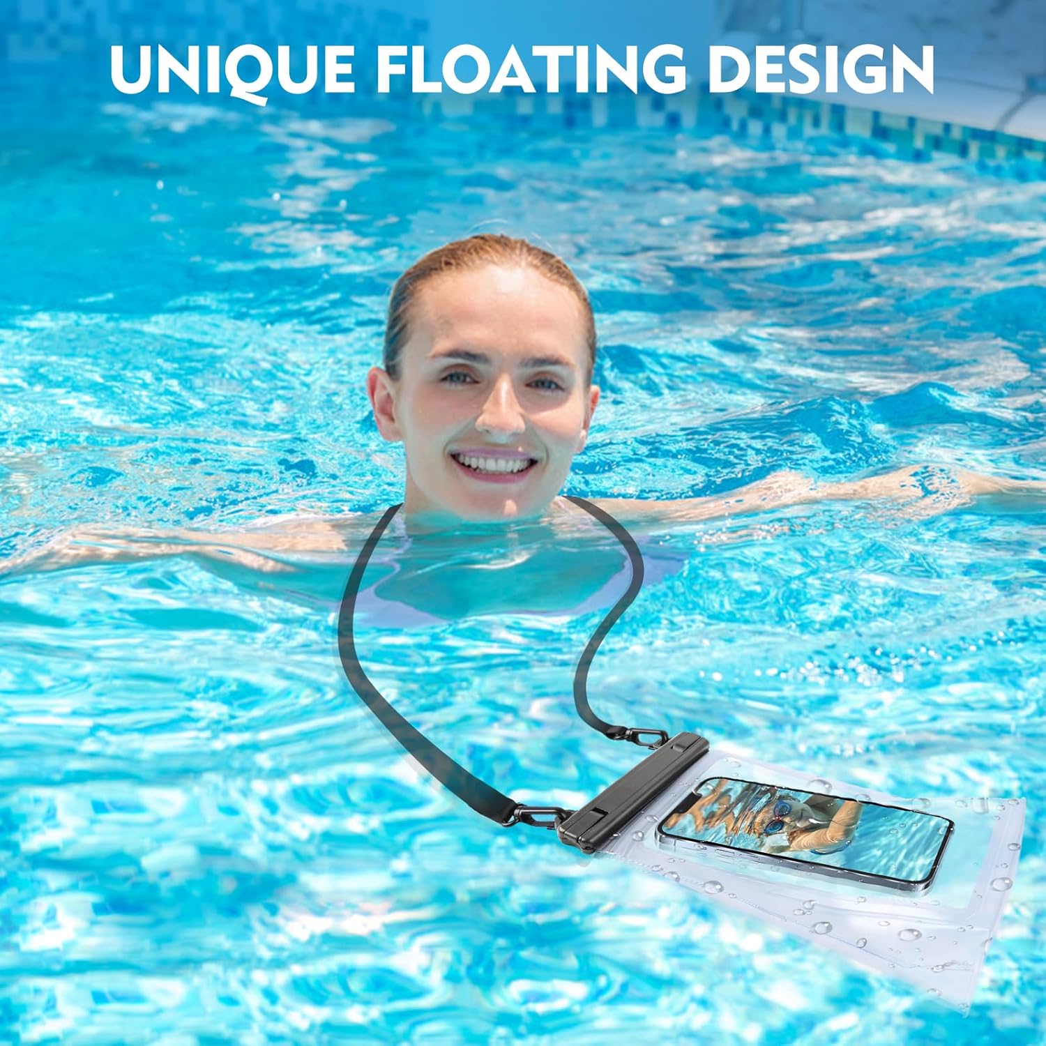 Thumbnail 5 de PEDVSTY Large Waterproof Phone Pouch with Sealing Strip: Floating IPX8 Dry Bag for All Phones