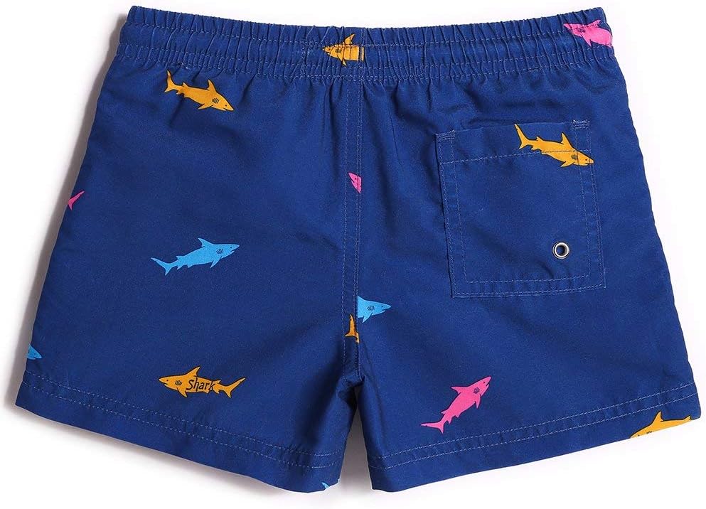 Detalle de MaaMgic Kleine Jungen Badeshorts – Schnelltrocknend, Mesh-Einsatz, Tunnelzug und Taschen (Mehrweg)