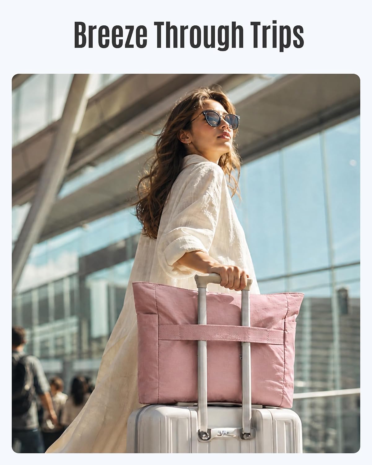 Detalle 2 de LIGHT FLIGHT Tote Bag Set for Women, 15.6-Inch Laptop, 23.6L Puffy Work Bag