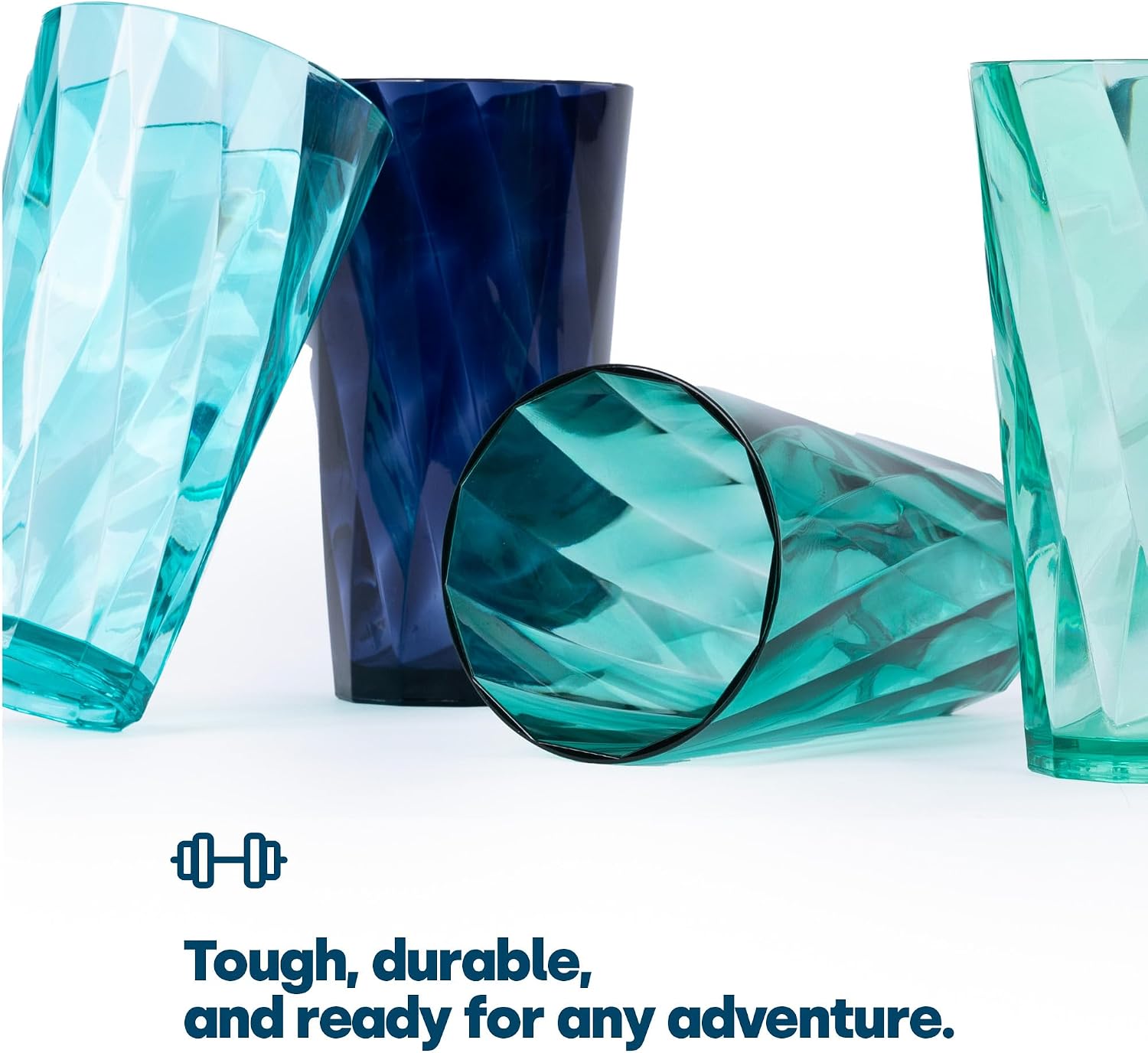Thumbnail 5 de LIVIVO 6-Pack Gradient 600ml Plastic Tumblers