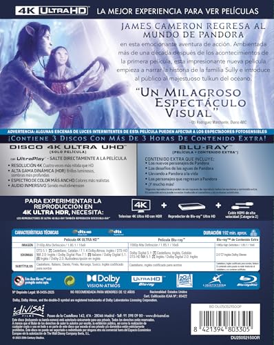 Thumbnail 1 de Avatar: El Sentido del Agua (4K UHD + Blu-ray) — Divisa Films, Dolby Vision