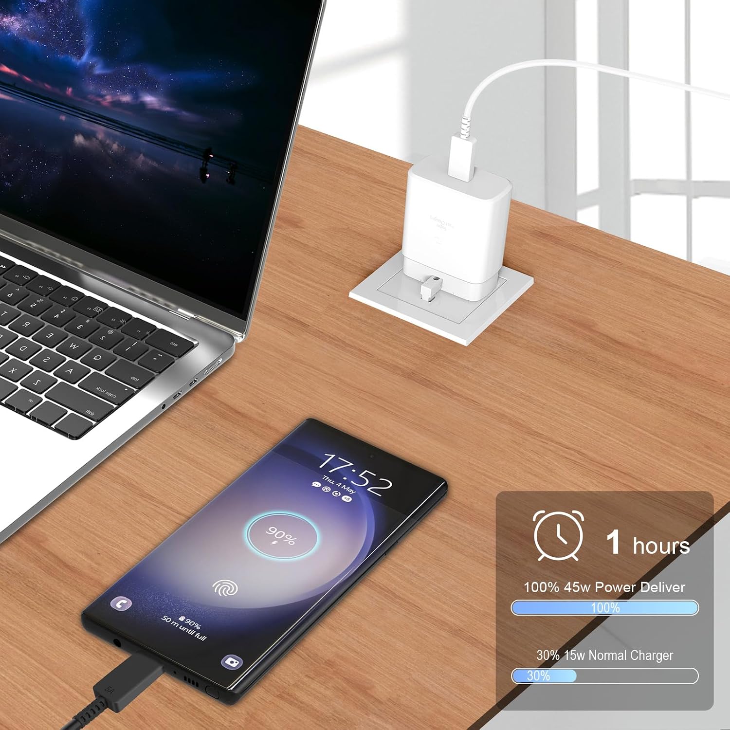 Thumbnail 6 de Gcstnn 45W Super Fast Charger with 5.9ft Type-C cable