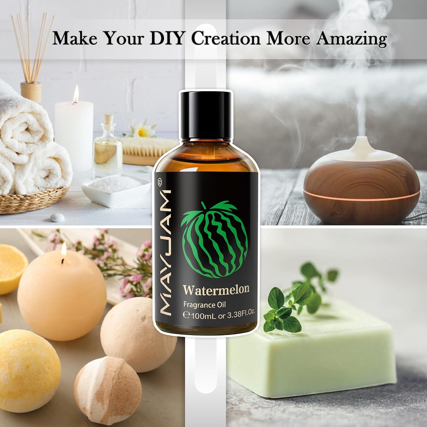 Detalle 1 de MAYJAM Watermelon fragrance oil, 100 mL