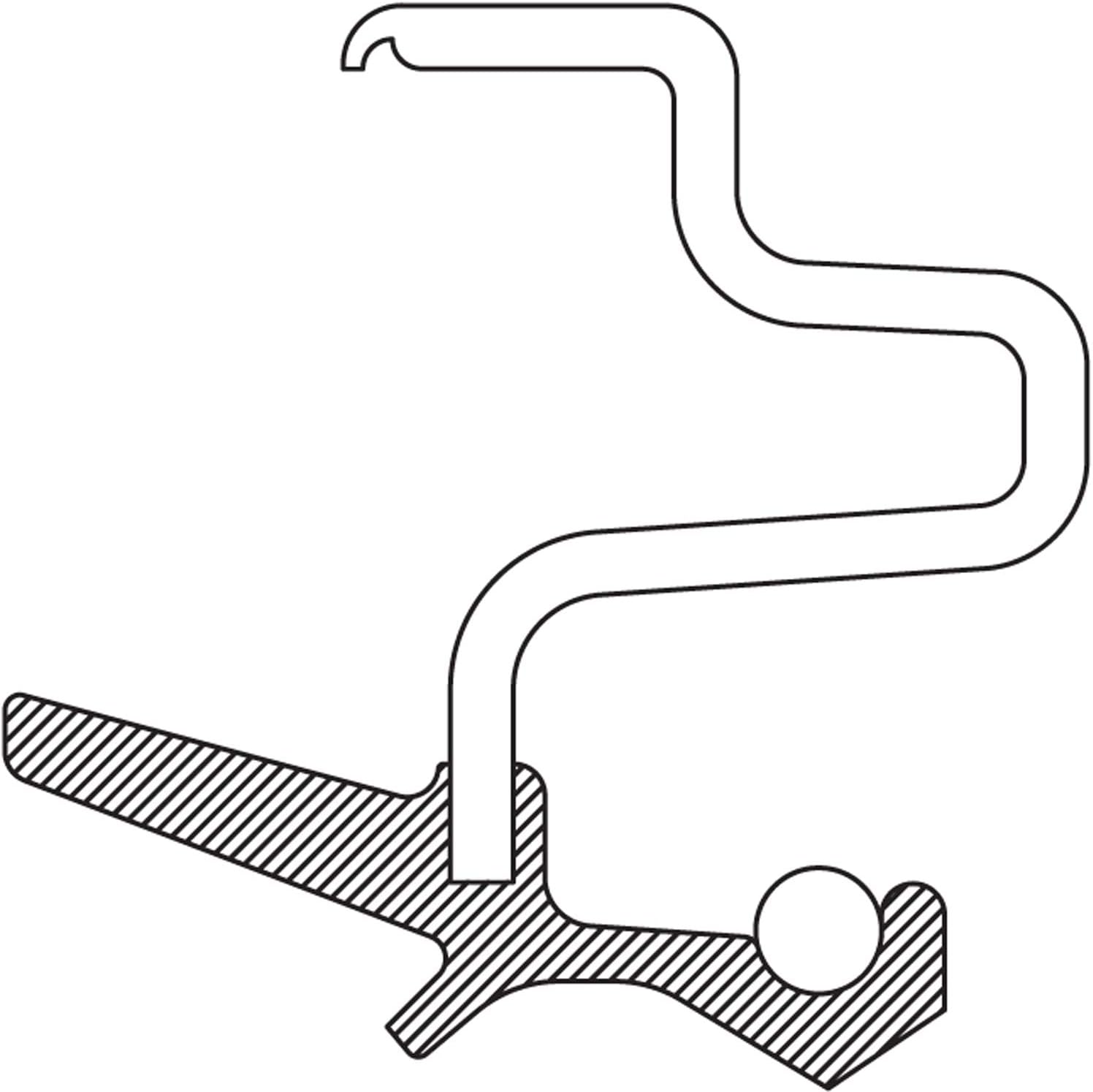 Detalle 2 de National 710654 Trans Case Seal 400°F 🛠