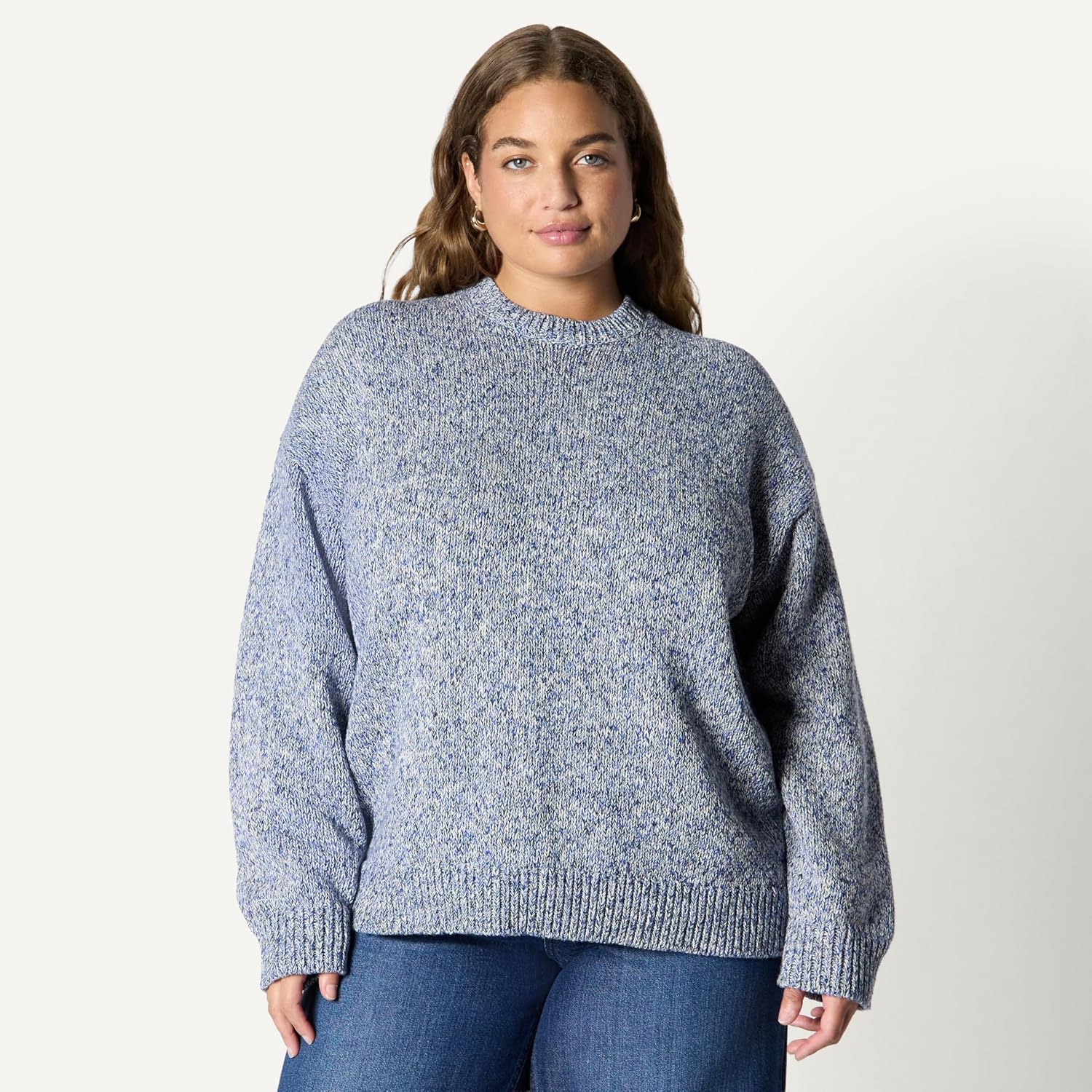 Thumbnail 5 de Amazon Essentials Women’s Oversized-Fit Multi-Colour Heavyweight Crewneck Jumper