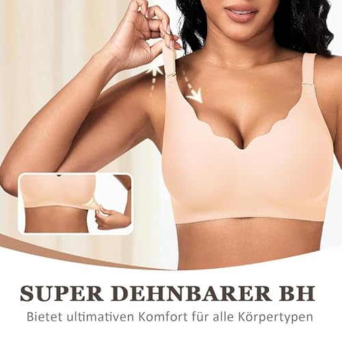 Thumbnail 2 de Jiuday BH Damen Ohne Bügel Push Up Nahtlos