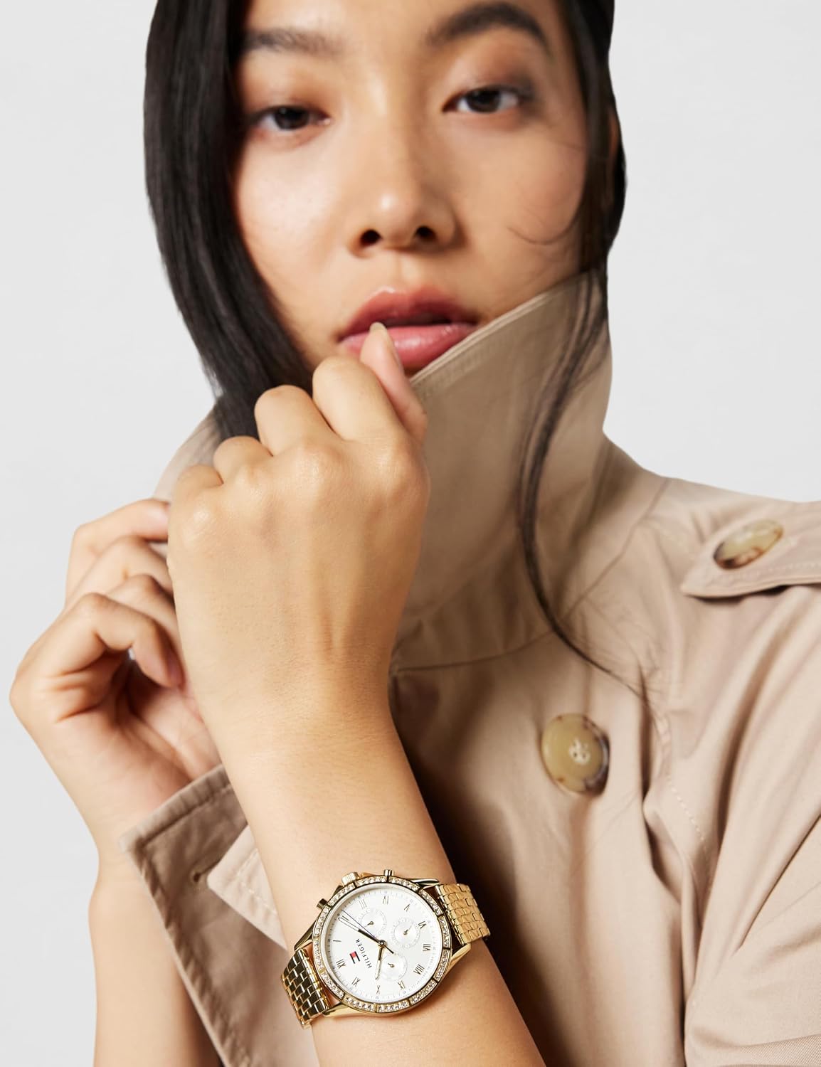 Thumbnail 1 de Tommy Hilfiger Multi Zifferblatt Quarz-Uhr für Damen mit Edelstahlarmband (40 mm)