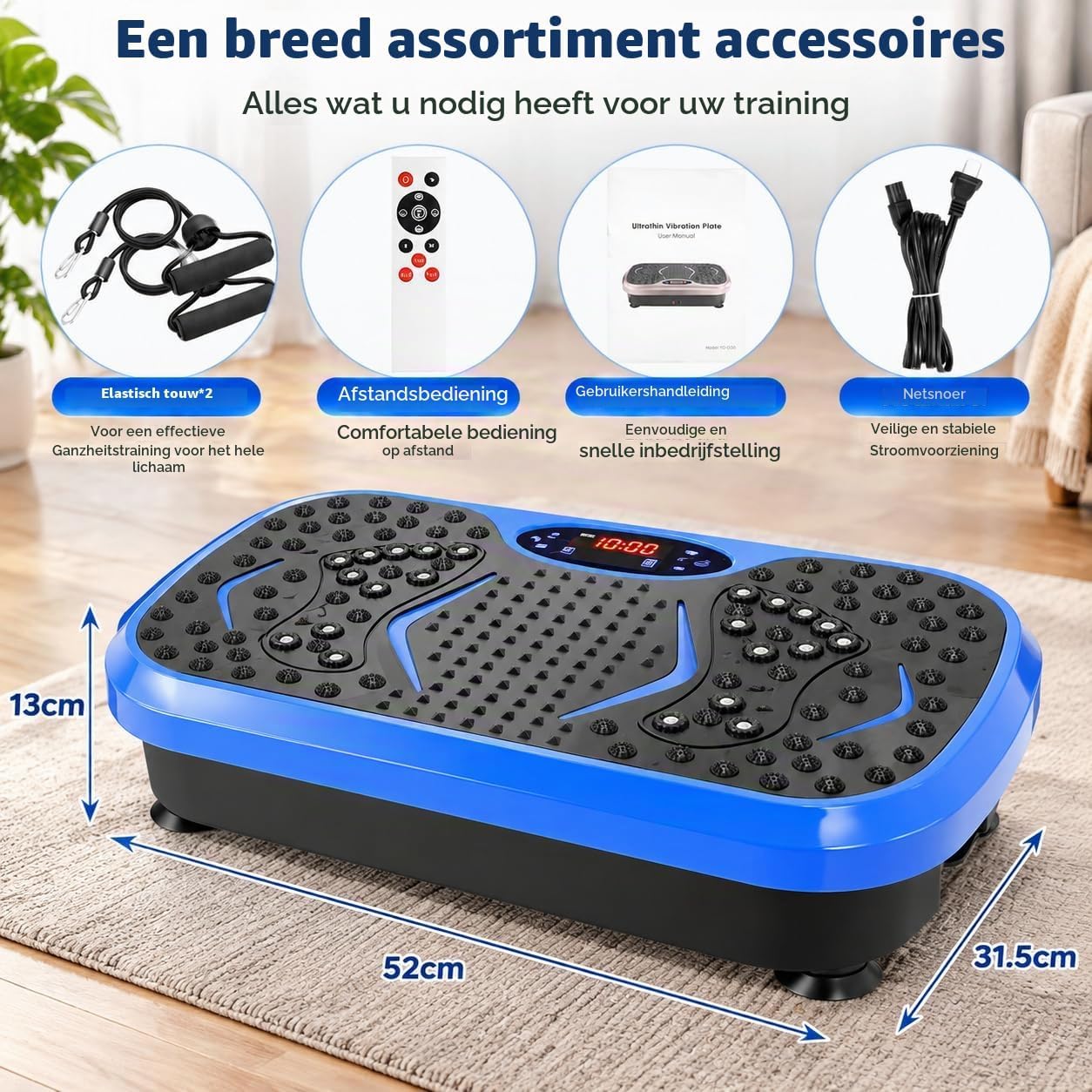 Detalle 2 de TLGREEN TQ-0103 trilplaat met 99 intensiteitsniveaus en 5 programma’s
