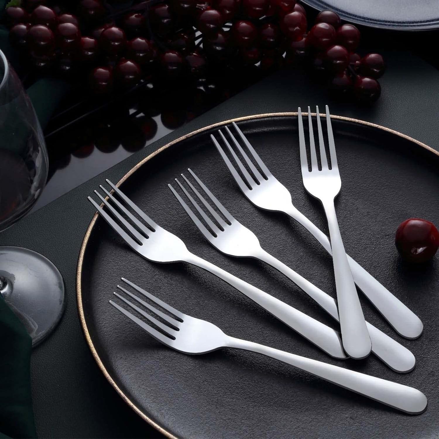 Detalle de Unokit Dinner Fork Set, 24-Piece
