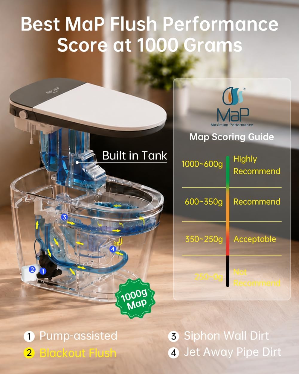 Thumbnail 1 de EPLO U8MAX Smart Toilet Bidet 17.41" 🚽