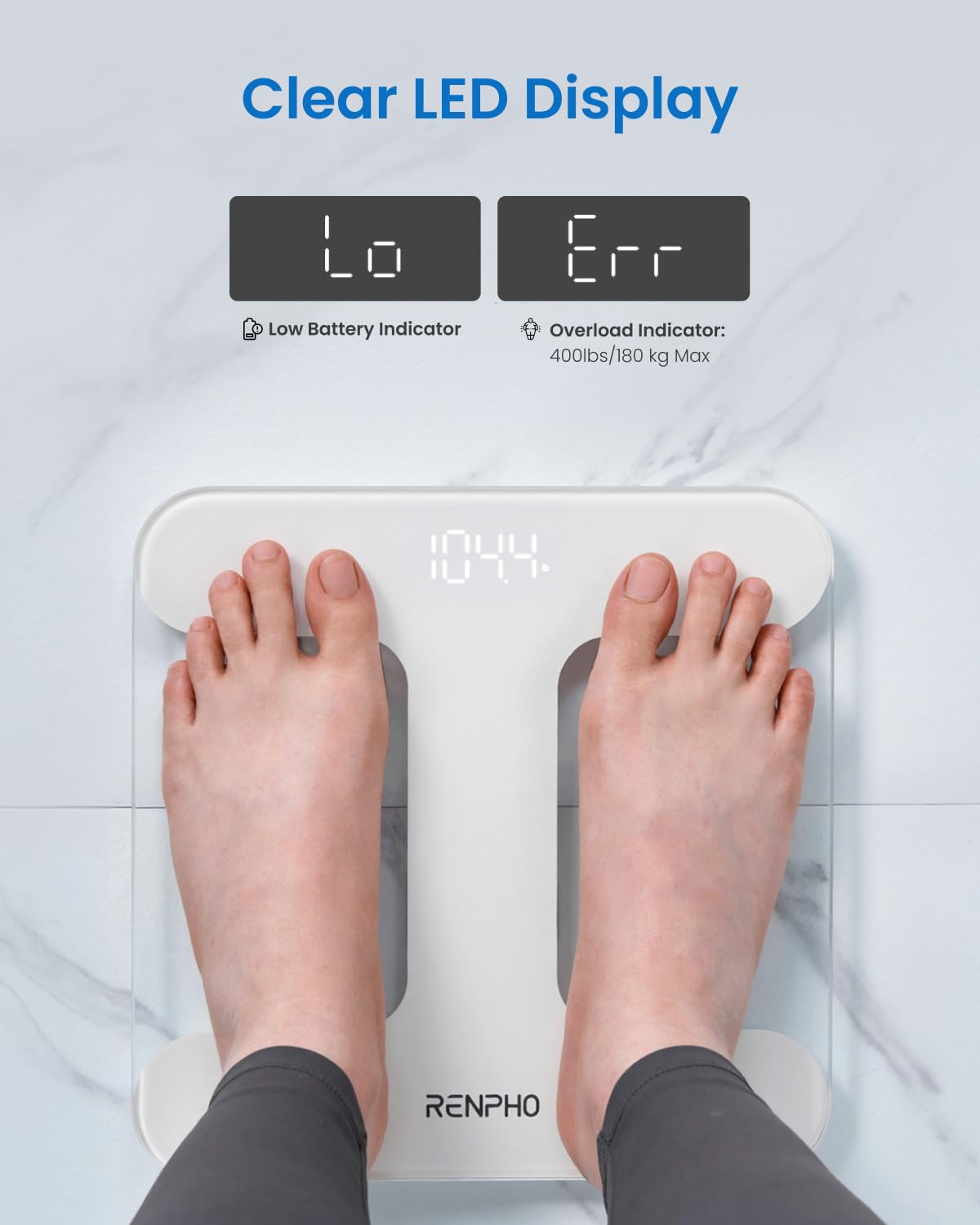 Thumbnail 5 de RENPHO Core TS bathroom scales 400 lbs