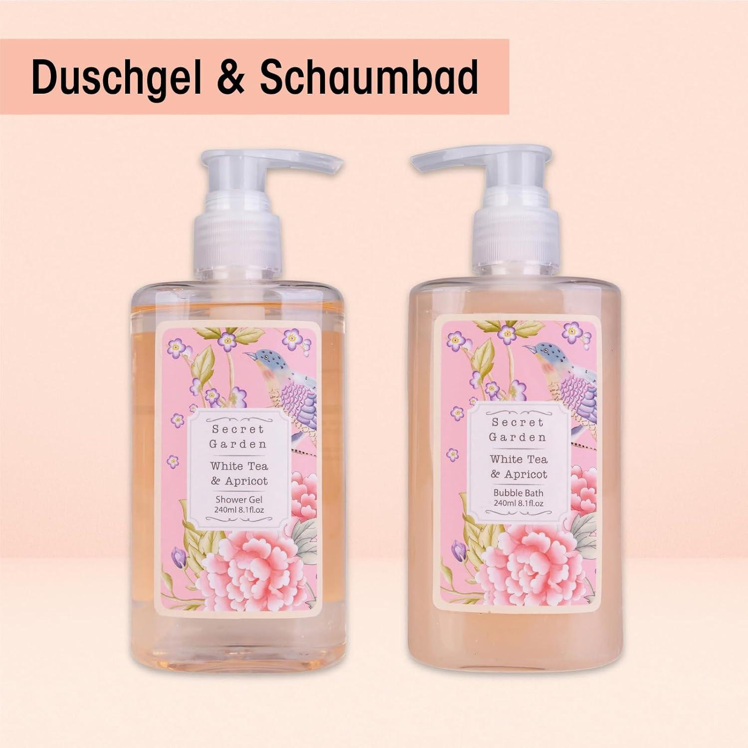 Thumbnail 4 de Accentra Duschset Frauen Geschenkset im Holzkorb – 8-teiliges Wellness-Pflegeset mit Duschgel & Bodylotion