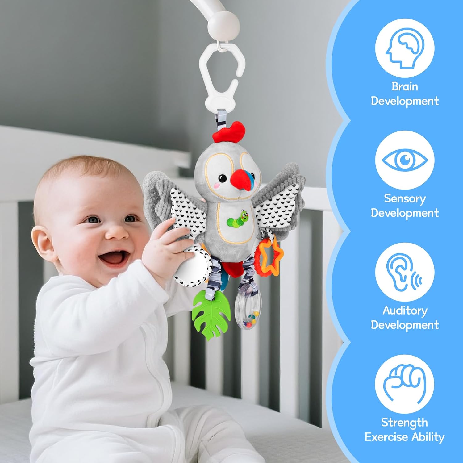 Detalle 2 de MPQMPQ Baby Toys 0-6 Months pram toy