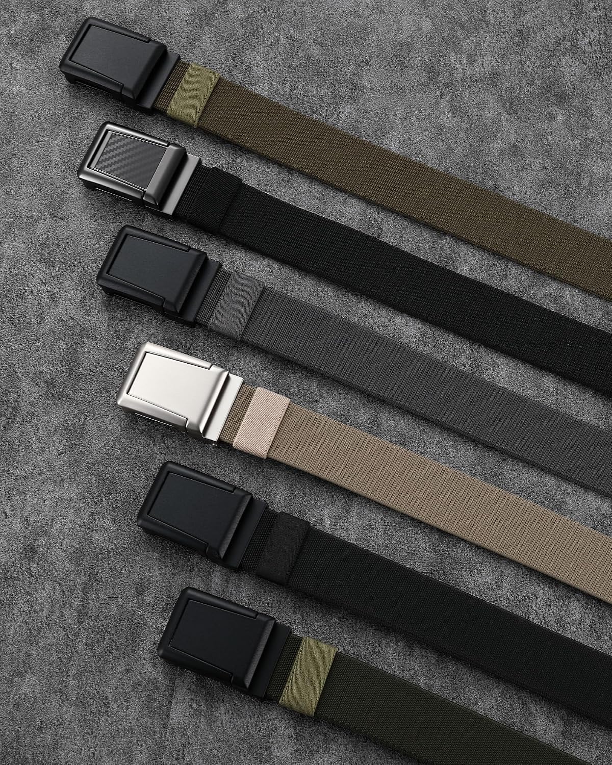 Thumbnail 6 de CHAOREN Tactical Belt Men — 1.5" Stretch Work Belt with Zinc Alloy Quick-Release Buckle