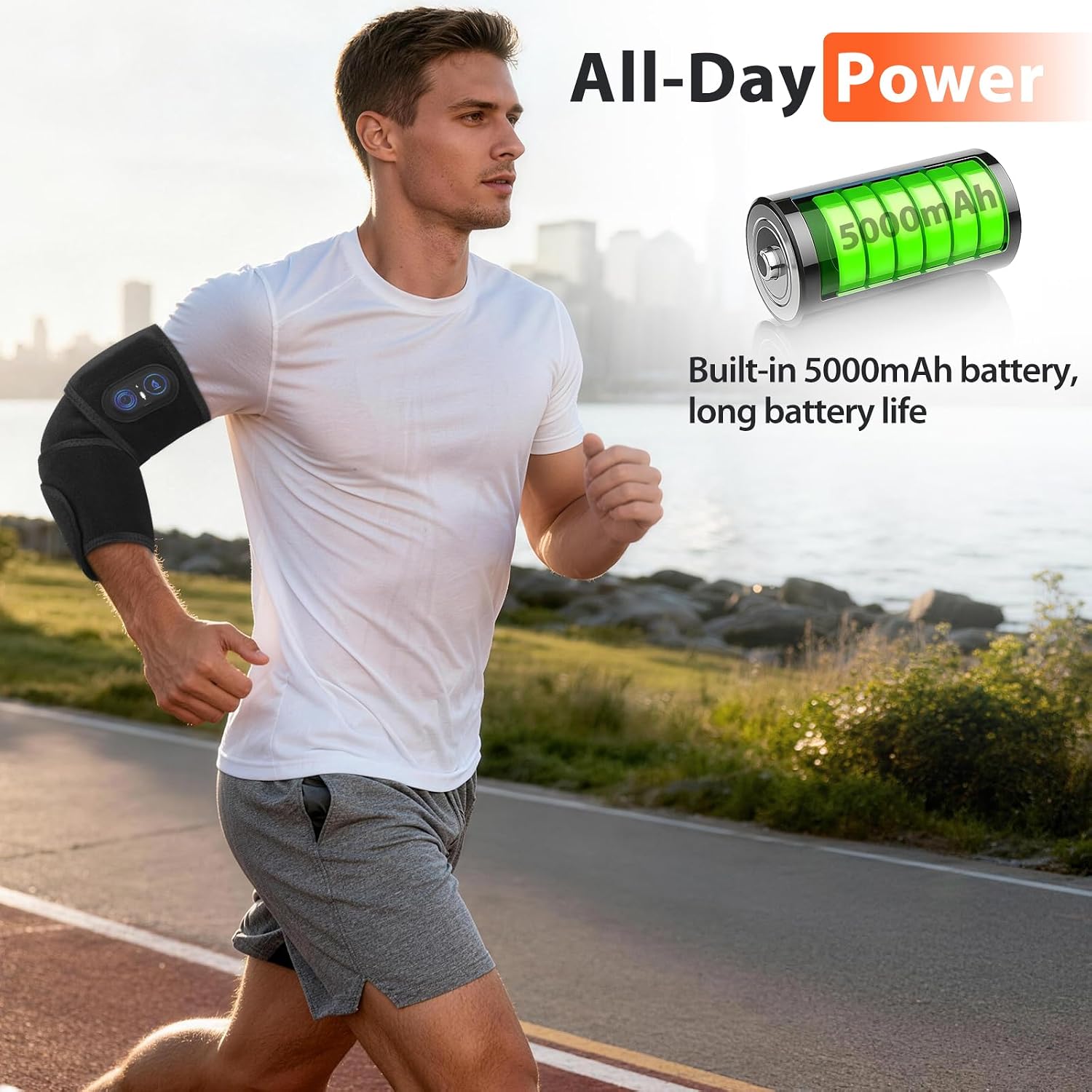 Thumbnail 6 de BAISEMAIN Cordless Arm Heating Pad Wrap, 5000mAh Battery, 3 Heat Settings