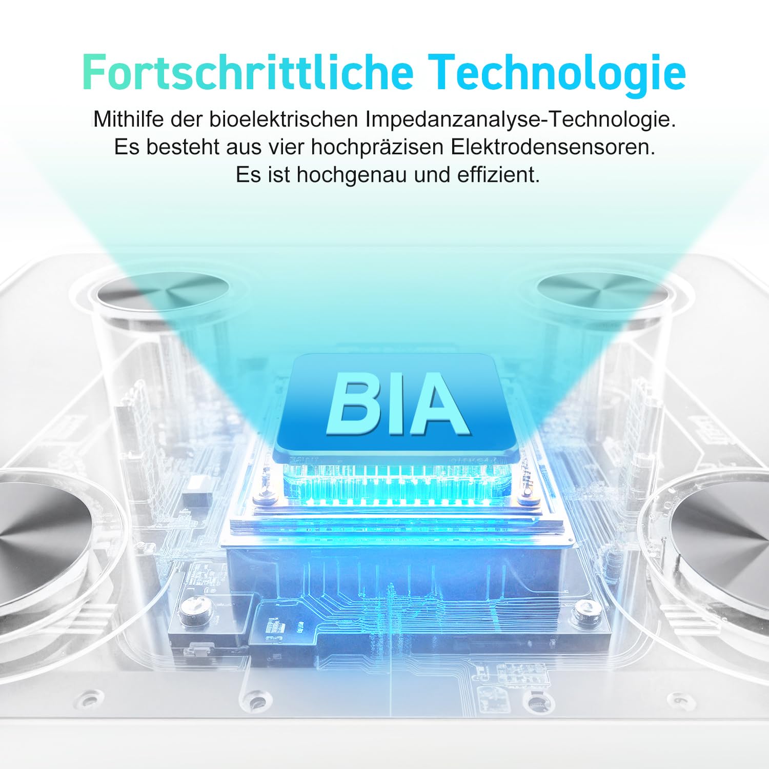 Detalle 2 de INSMART Personenwaage Digital mit Bluetooth – 30 × 30 cm