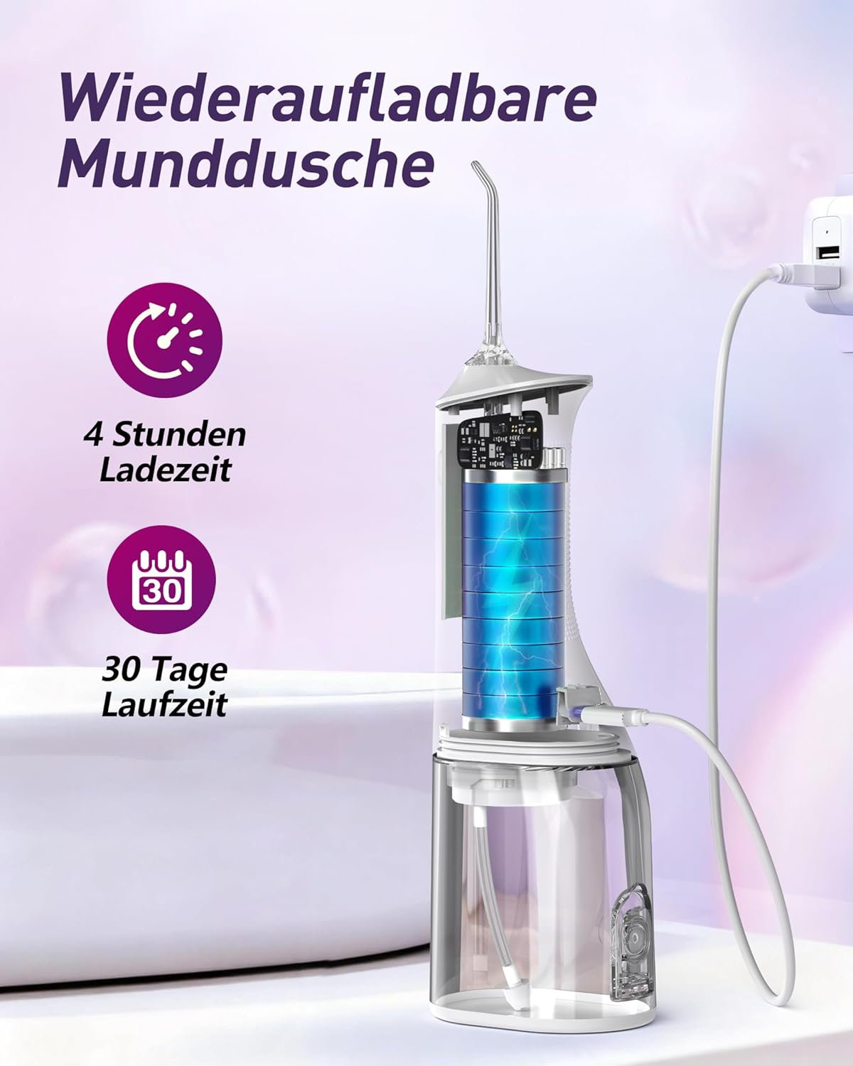 Thumbnail 3 de Glracd Munddusche 300 ml Wasserflosser – 4 Modi